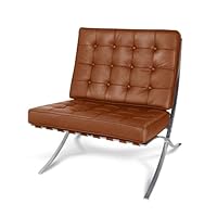 Amazon｜バルセロナチェア Bauhaus ミース・ファン・デル・ローエ 本革